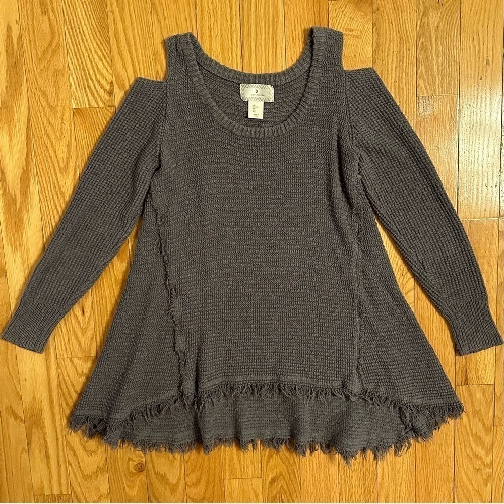 Ruby Moon Anthropologie Cold Shoulder Sweater L